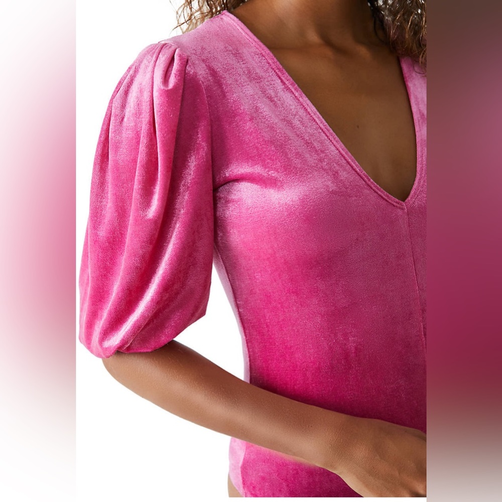 Free People Velvet Bodysuit